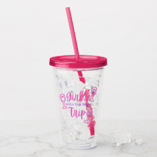 Girl's Trip - Beter dan therapie met wijnglazen Acryl Drinkbeker