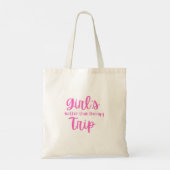 Girl's Trip, beter dan therapie, roze Tote Bag (Achterkant)