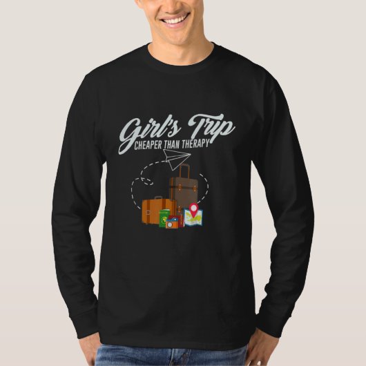 Girls & Trip Cheaper Than a Therapy 2022 High Heel T-shirt (Voorkant)