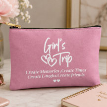 Girls Trip Create Memories Pink