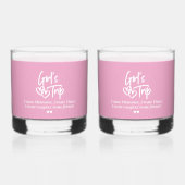 Girls Trip Create Memories Pink  Whisky Glas (Achterkant)