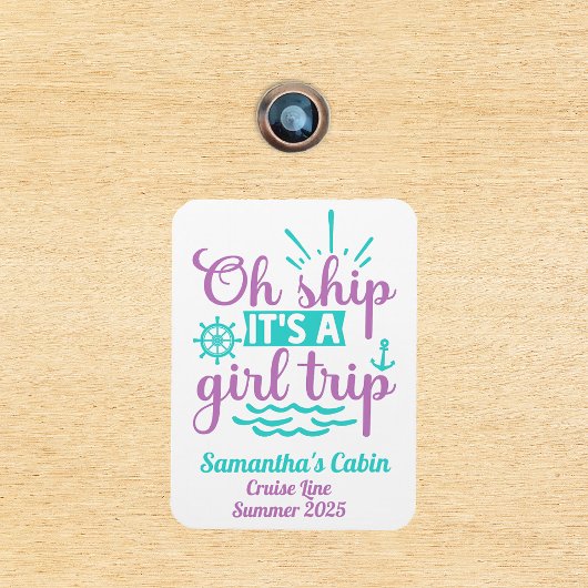 Girls Trip Cruise Vacation Ship door Magneet