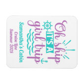 Girls Trip Cruise Vacation Ship door Magneet (Horizontaal)