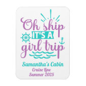 Girls Trip Cruise Vacation Ship door Magneet (Verticaal)