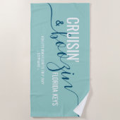 Girls Trip Cruisin Boozin volledig  Strandlaken (Voorkant)