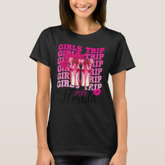 Girls Trip Florida 2023 Women Weekend Birthday Par T-shirt