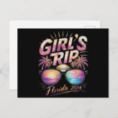 Girl's Trip Florida 2024 Zomer Beach Weekend Briefkaart (Voorkant / Achterkant)