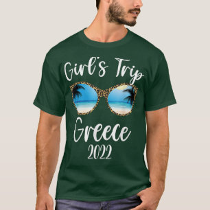 Girls Trip Greece 2022 Beach Sunbribril Spring sum T-shirt
