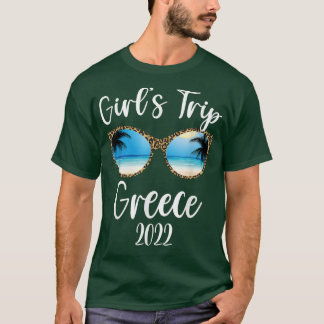 Girls Trip Greece 2022 Beach Sunbribril Spring sum T-shirt