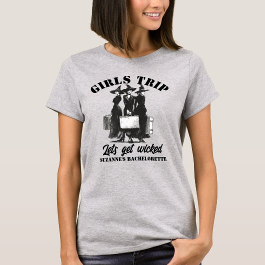 Girls Trip Halloween Witches Custom Party  T-shirt (Voorkant)