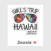 Girls Trip Hawaii 2022 Sunglasses Summer Vacation  Sticker (Vel)