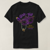 Girls Trip Mardi Gras 2022 New Orleans Bachelorett T-shirt (Design voorkant)