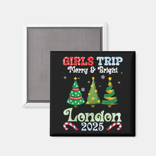 Girls Trip Merry Bright Christmas In London Vacati Magneet (Voorkant / Achterkant)