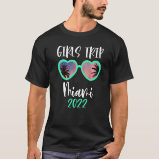 Girls Trip Miami 2022 Night Out Matching Vacation T-shirt