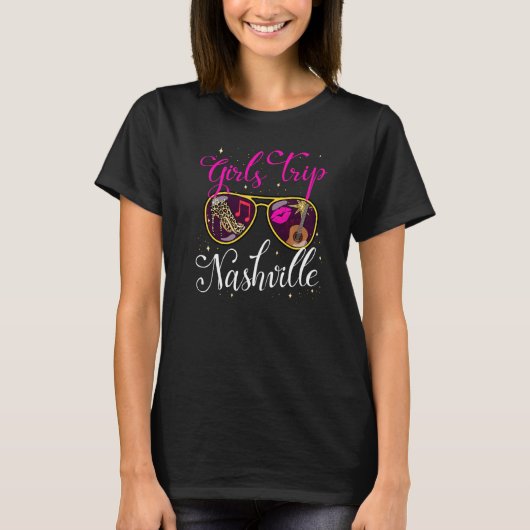 Girls Trip Nashville 2022 for Womens Weekend Birth T-shirt (Voorkant)