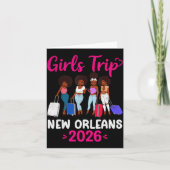 Girls Trip New Orleans 2026 Squad Matching Outfit  Kaart (Voorkant)