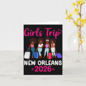 Girls Trip New Orleans 2026 Squad Matching Outfit  Kaart (Gele Bloem)