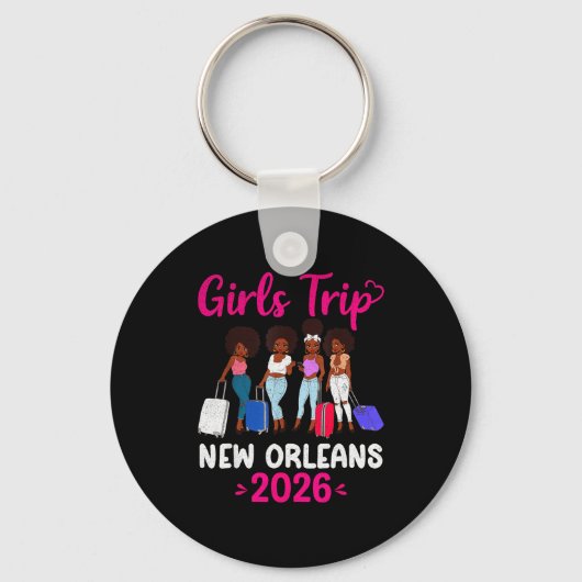 Girls Trip New Orleans 2026 Squad Matching Outfit  Sleutelhanger (Voorkant)