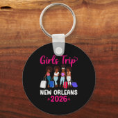 Girls Trip New Orleans 2026 Squad Matching Outfit  Sleutelhanger (Voorkant)