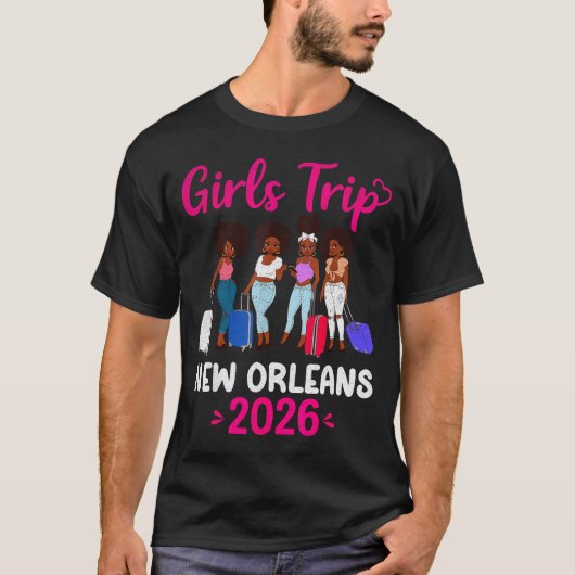 Girls Trip New Orleans 2026 Squad Matching Outfit  T-shirt (Voorkant)