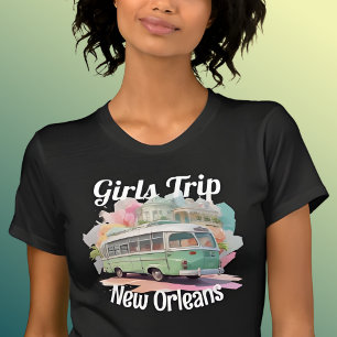 Girls Trip New Orleans bewerkbare tekst T-shirt
