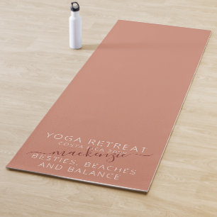 Girls Trip Personalized Earthy Colors Yoga Retreat Yogamat