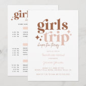 Girls Trip + reisweg Kaart (Voorkant / Achterkant)