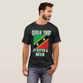 Girls Trip St Kitts & Nevis Flag Squad Goals Souve T-shirt (Voorkant volledig)