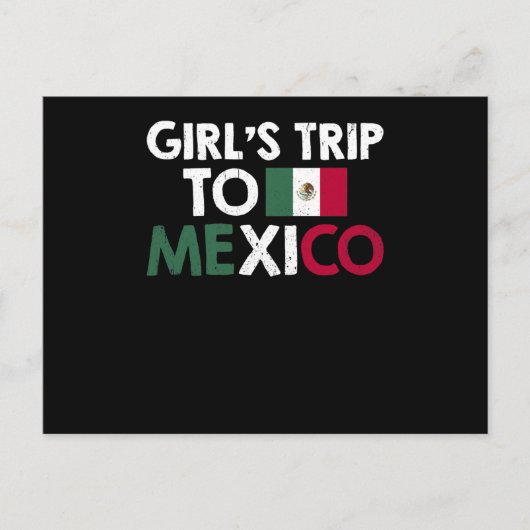 Girls Trip To Mexico Feestdagenkaart (Voorkant)