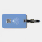 Girls Trip | Trendy script met foto en QR code Bagagelabel (Achterkant horizontaal)