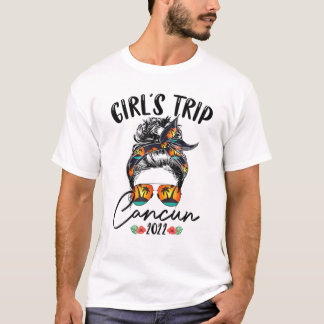 Girl's Trip Vacation Cancun 2022 Mexico Girlfriend T-shirt