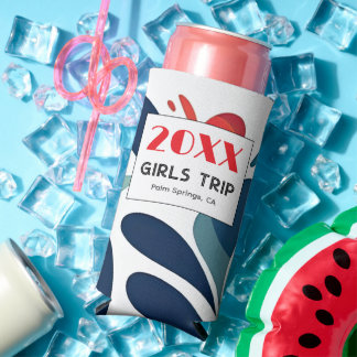 Girls Trip Vibes gepersonaliseerde Koelbox Seltzer Blikjeskoeler