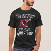 Girls Trip Weekend Las Vegas Wine Glasses T-shirt (Voorkant)