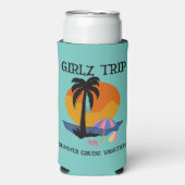 Girls trip zomervakantie, zomer seltzer blikjeskoeler (Seltzer Voorkant)