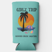 Girls trip zomervakantie, zomer seltzer blikjeskoeler (Voorkant)