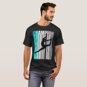 Girls Turquoise Dance Champion Dance Team T-shirt (Voorkant volledig)