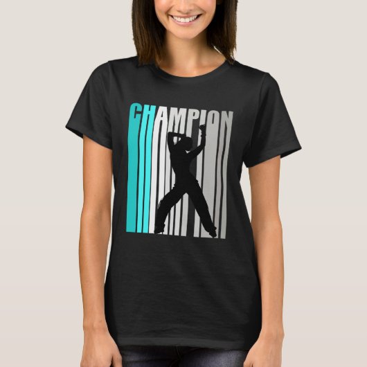 Girls Turquoise Dance Champion Dance Team T-shirt (Voorkant)