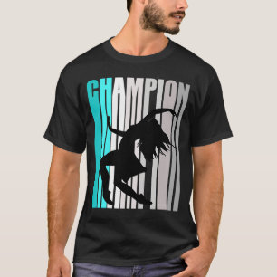 Girls Turquoise Dance Champion Musical Dancer T-shirt