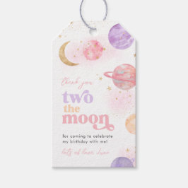 Girl's Two The Moon Dank je Labels Cadeaulabel