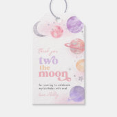 Girl's Two The Moon Dank je Labels Cadeaulabel (Voorkant)