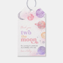 Girl's Two The Moon Dank je Labels Cadeaulabel