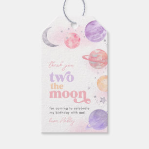 Girl's Two The Moon Dank je Labels Cadeaulabel