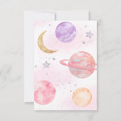 Girl's Two the Moon Dankjewel kaarten (Achterkant)