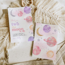 Girl's Two the Moon Dankjewel kaarten