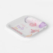 Girl's Two The Moon Party Borden Papieren Bordje (Gebogen)