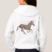 Girls Unicorn Print Hoodie (Achterkant)