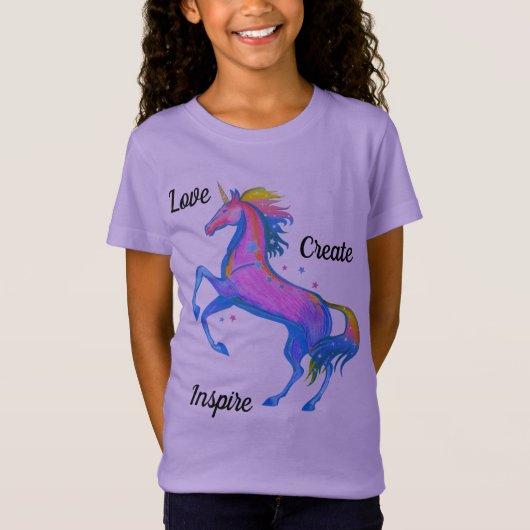 Girls Unicorn T-shirt (Voorkant)