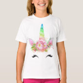 Girls Unicorn Tshirt (Voorkant)