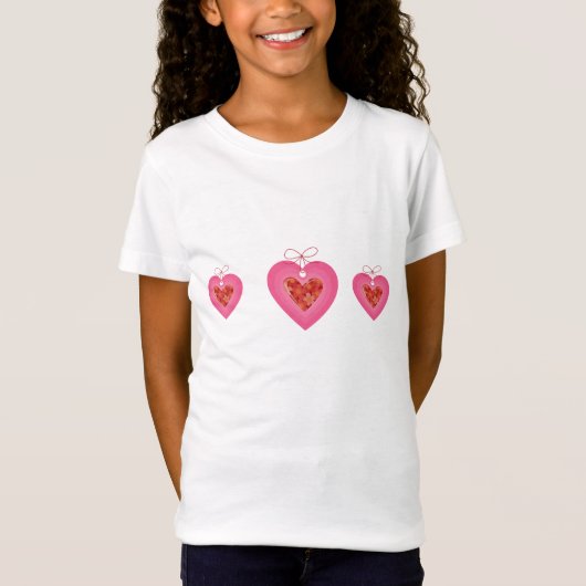 Girls Valentijnsdag T-Shirt (Voorkant)