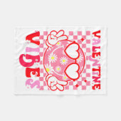 Girls Valentines Day Cute Smile Face Valentine Vib Fleece Deken (Voorkant (Horizontaal))
